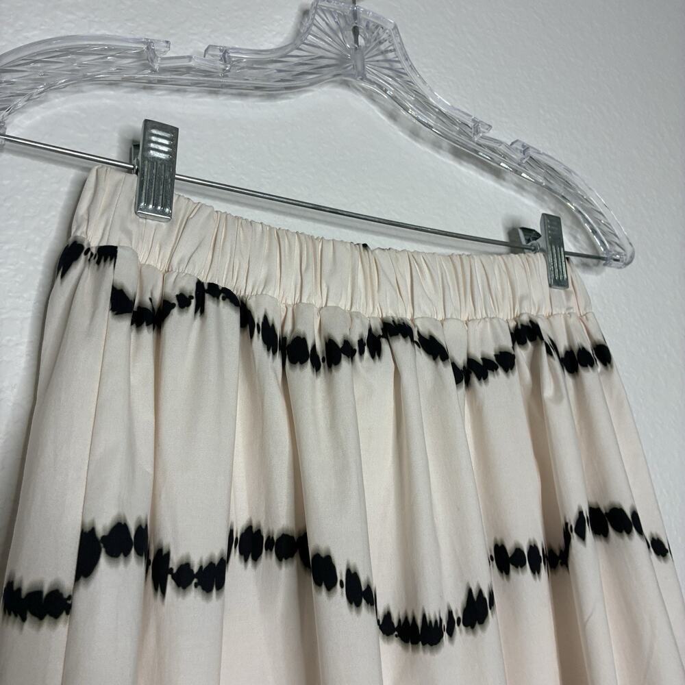 The Lulo Project Orchid Beige Waves Tie Front Blouse and Skirt Set M NWT - Picture 15 of 16